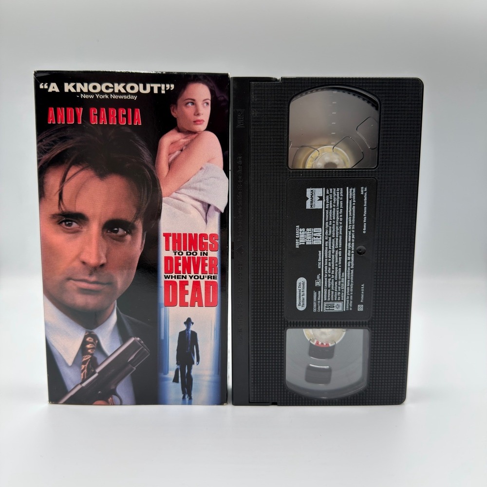 Things To Do In Denver When You're Dead VHS 1995 Miramax Crime Thriller VHS